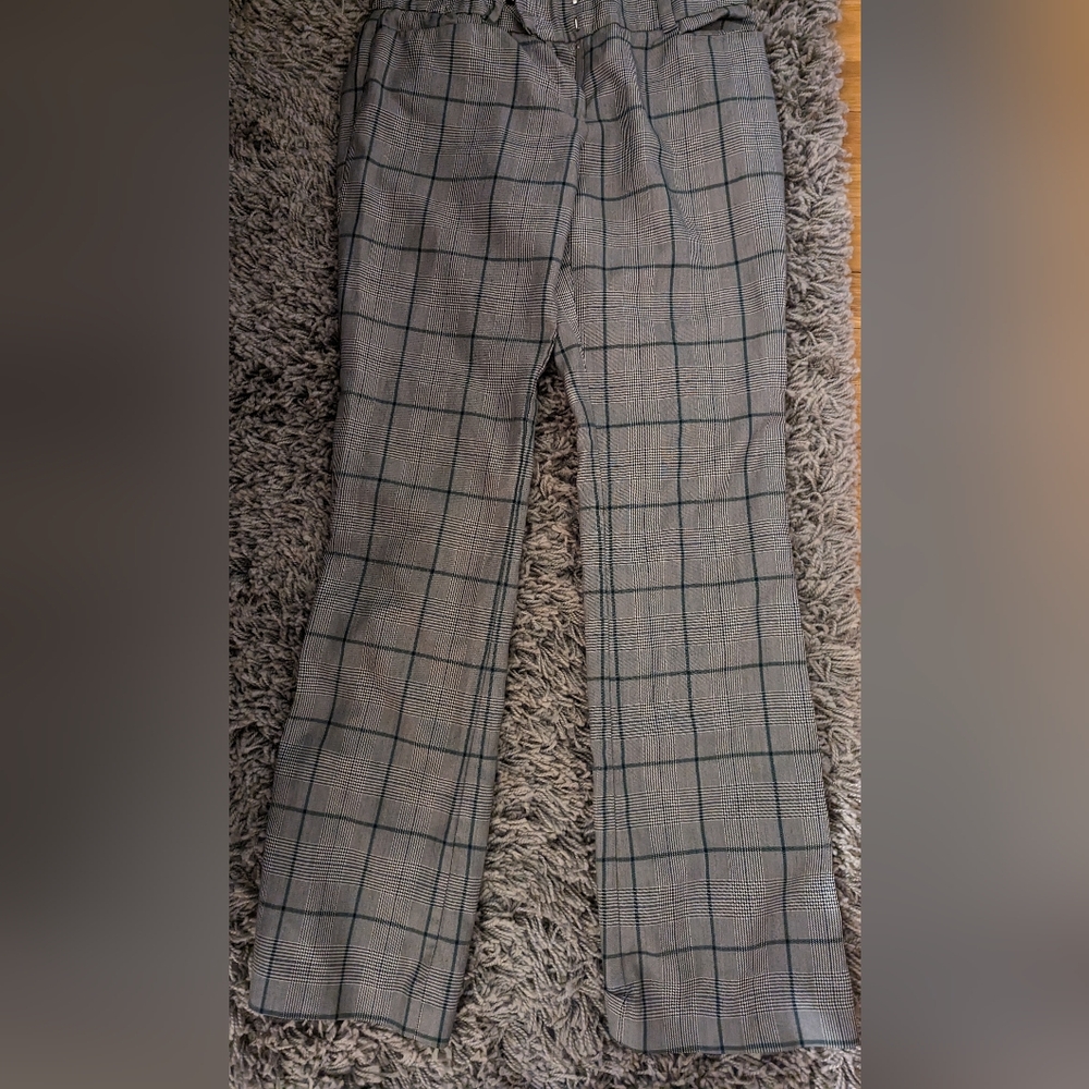 New York And Company Women's Plaid Boot cut Pants- 0
